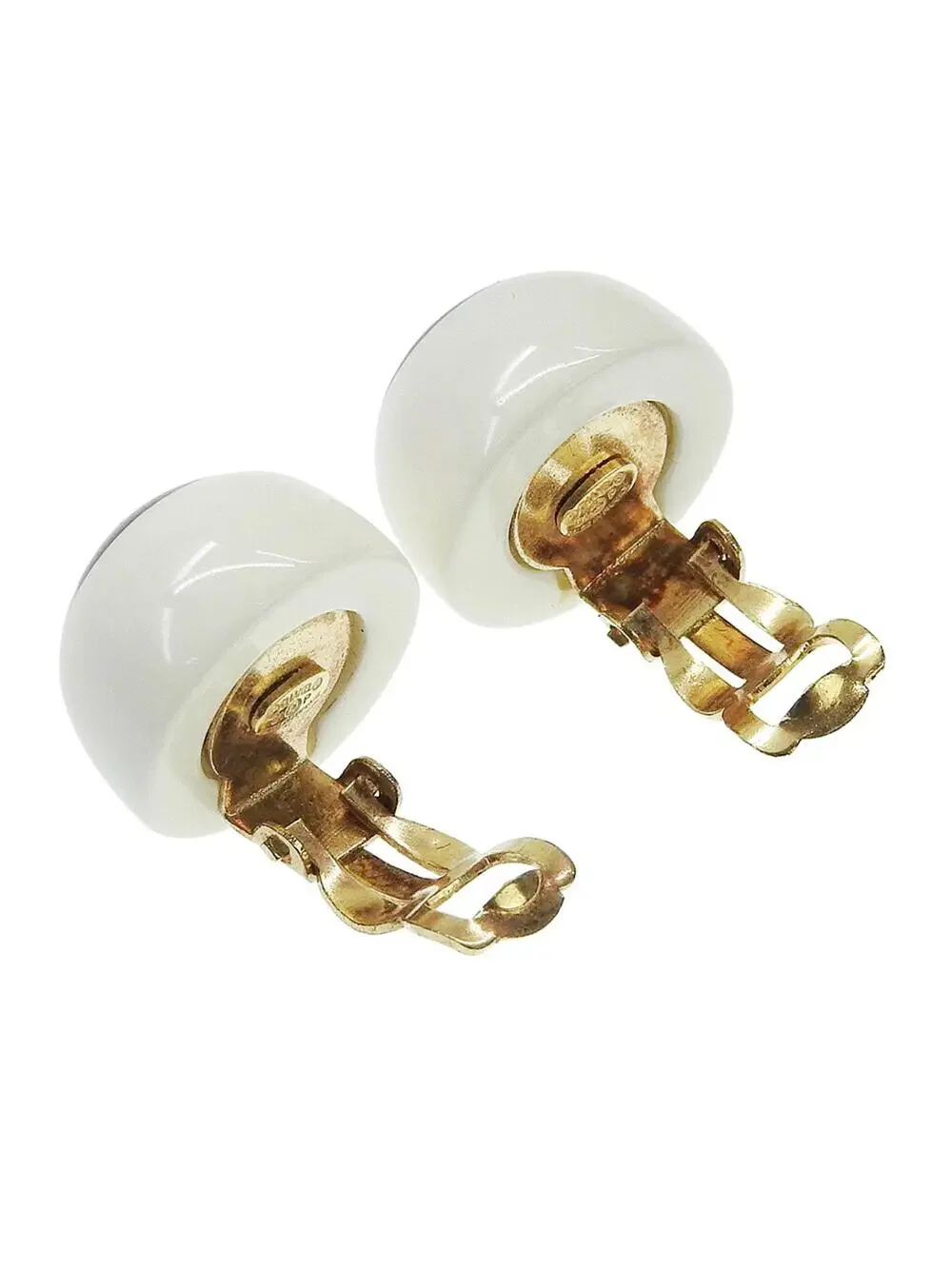 Chanel Cc Logo Clip-On Earrings Metal #343287C48B